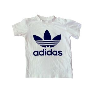White adidas toddler shirt 3-4Y